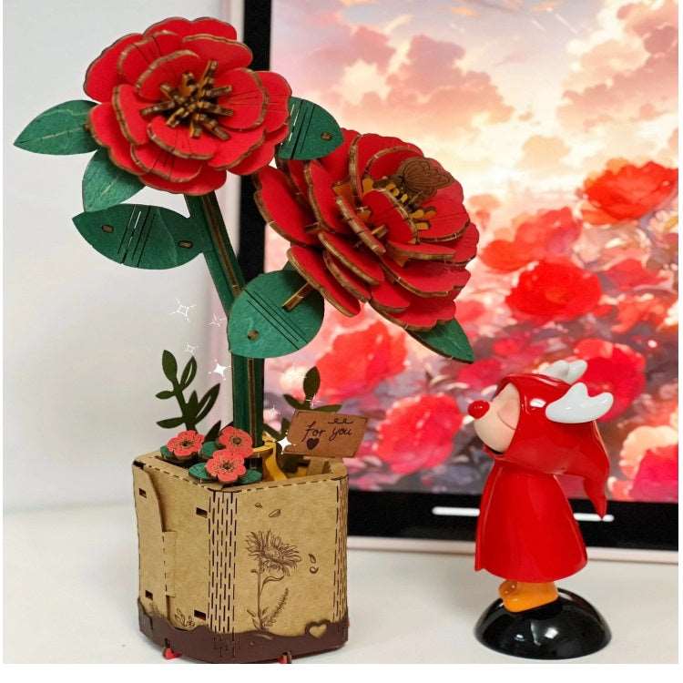 LES CAMELIAS ROUGES - CULTURE MAQUETTE - EXPERT MAQUETTE BOIS et METAL - DIY - ROBOTIME