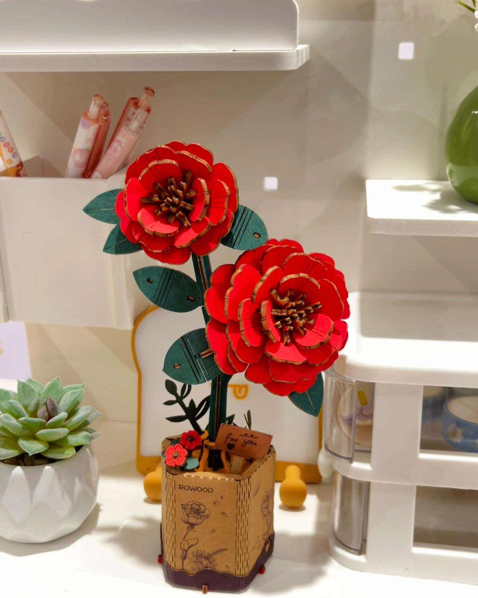 LES CAMELIAS ROUGES - CULTURE MAQUETTE - EXPERT MAQUETTE BOIS et METAL - DIY - ROBOTIME