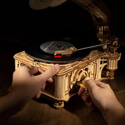 GRAMOPHONE - CULTURE MAQUETTE - EXPERT MAQUETTE BOIS et METAL - DIY - ROBOTIME