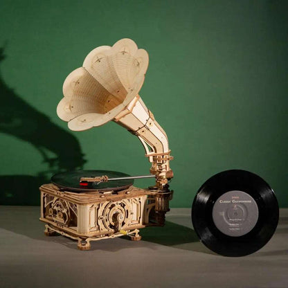 GRAMOPHONE - CULTURE MAQUETTE - EXPERT MAQUETTE BOIS et METAL - DIY - ROBOTIME