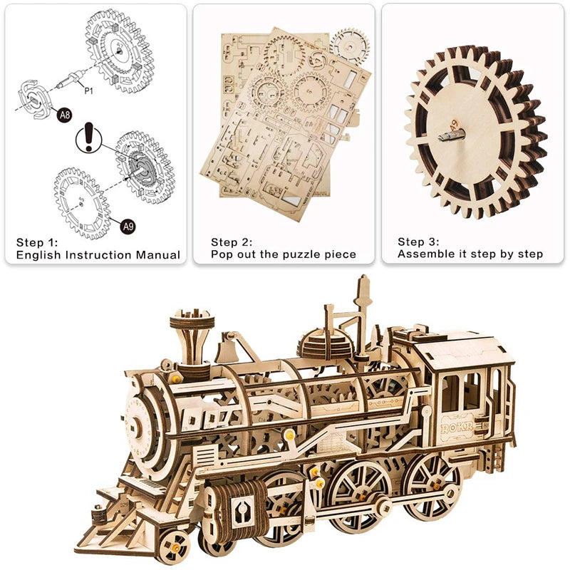 LA LOCOMOTIVE - CULTURE MAQUETTE - EXPERT MAQUETTE BOIS et METAL - DIY - ROBOTIME