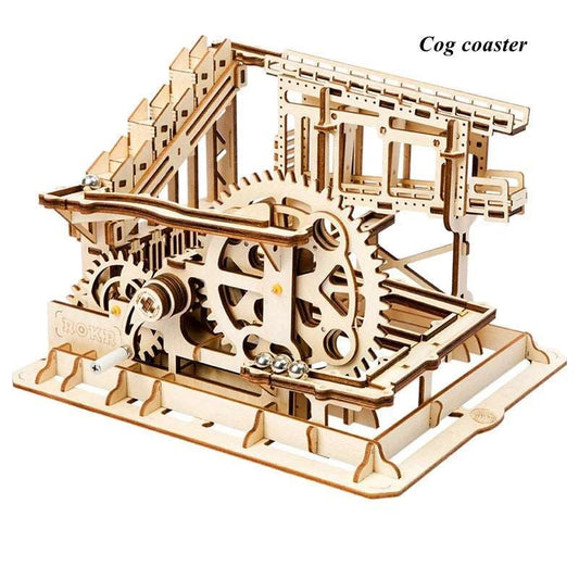 CIRCUIT A BILLE COG COASTER - CULTURE MAQUETTE - EXPERT MAQUETTE BOIS et METAL - DIY - ROBOTIME