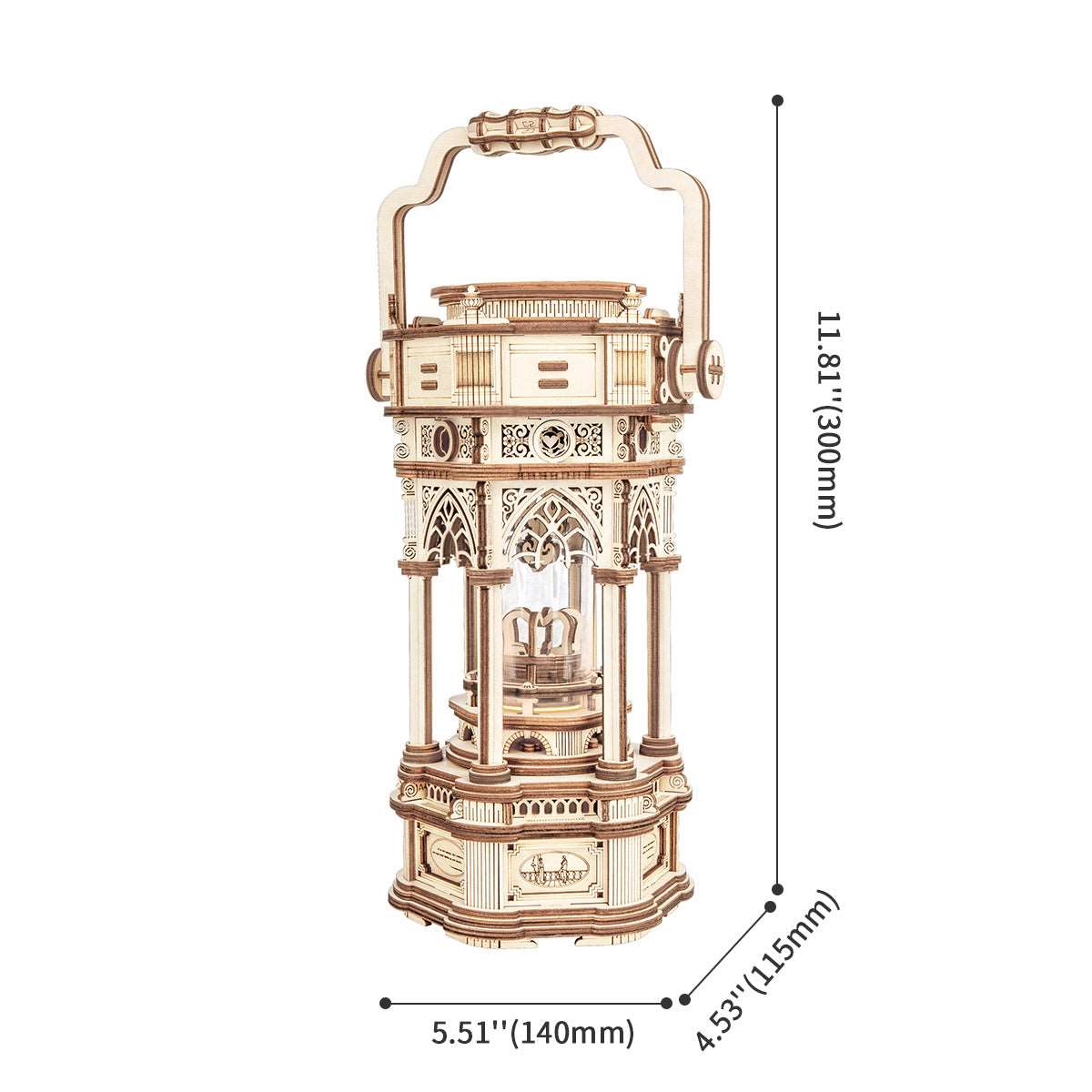 Lampe Victorienne en bois DIY puzzle 3D CULTURE MAQUETTE - ROBOTIME