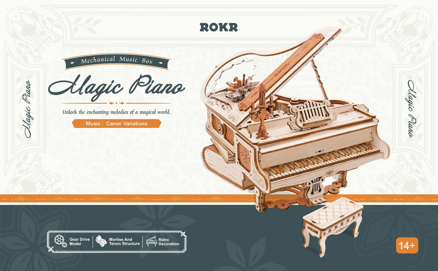 LE PIANO - CULTURE MAQUETTE - EXPERT MAQUETTE BOIS et METAL - DIY - ROBOTIME