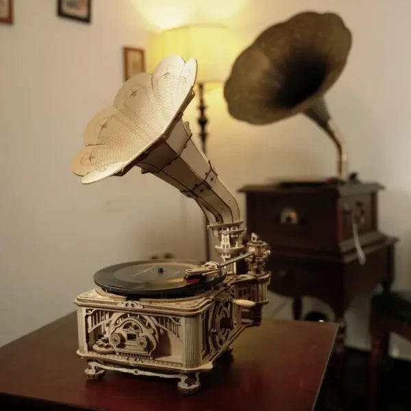 GRAMOPHONE - CULTURE MAQUETTE - EXPERT MAQUETTE BOIS et METAL - DIY - ROBOTIME