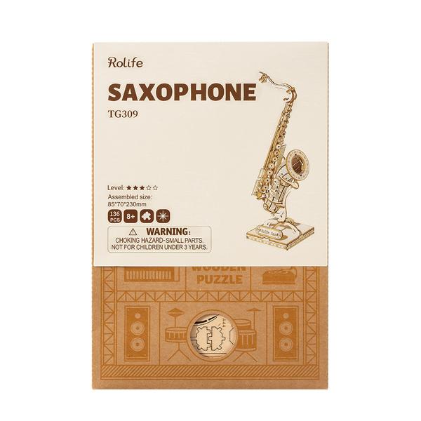 LE SAXOPHONE -  CULTURE MAQUETTE - EXPERT MAQUETTE BOIS et METAL - DIY - ROBOTIME