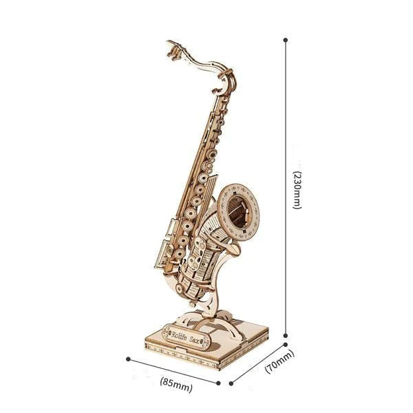 LE SAXOPHONE -  CULTURE MAQUETTE - EXPERT MAQUETTE BOIS et METAL - DIY - ROBOTIME