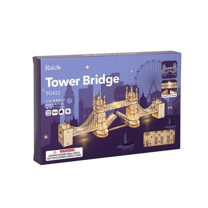 TOWER BRIDGE AVEC LED - CULTURE MAQUETTE - EXPERT MAQUETTE BOIS et METAL - DIY - ROBOTIME