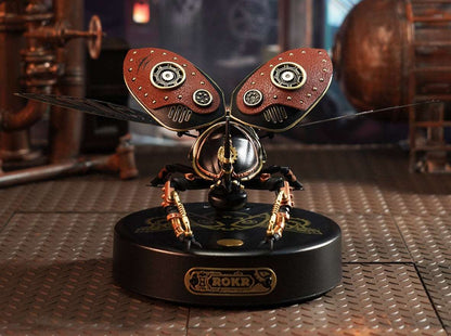 ROBOT SCARABEE STEAMPUNK - CULTURE MAQUETTE - EXPERT MAQUETTE BOIS et METAL - ROBOTIME