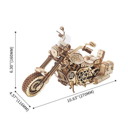 MOTO MODELE CRUISER - CULTURE MAQUETTE - EXPERT MAQUETTE BOIS et METAL - DIY - ROBOTIME