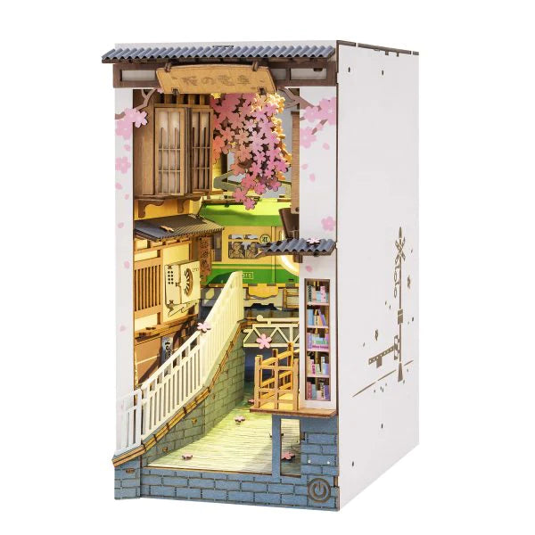 SERRE LIVRE - BOOK NOOK - SAKURA DENSYA - CULTURE MAQUETTE - EXPERT MAQUETTE BOIS et METAL - DIY - ROBOTIME