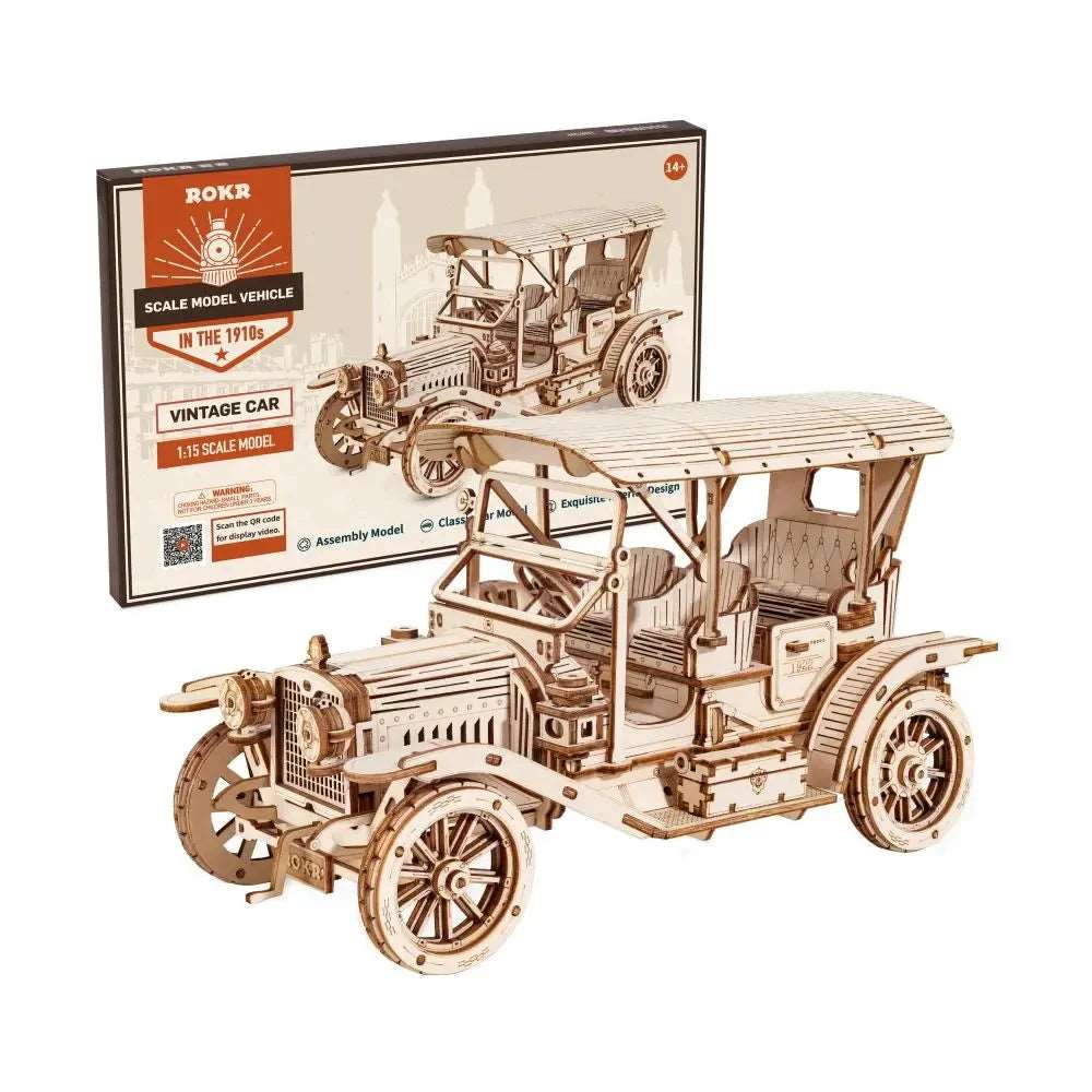 VOITURE VINTAGE - CULTURE MAQUETTE - EXPERT MAQUETTE BOIS et METAL - DIY - ROBOTIME