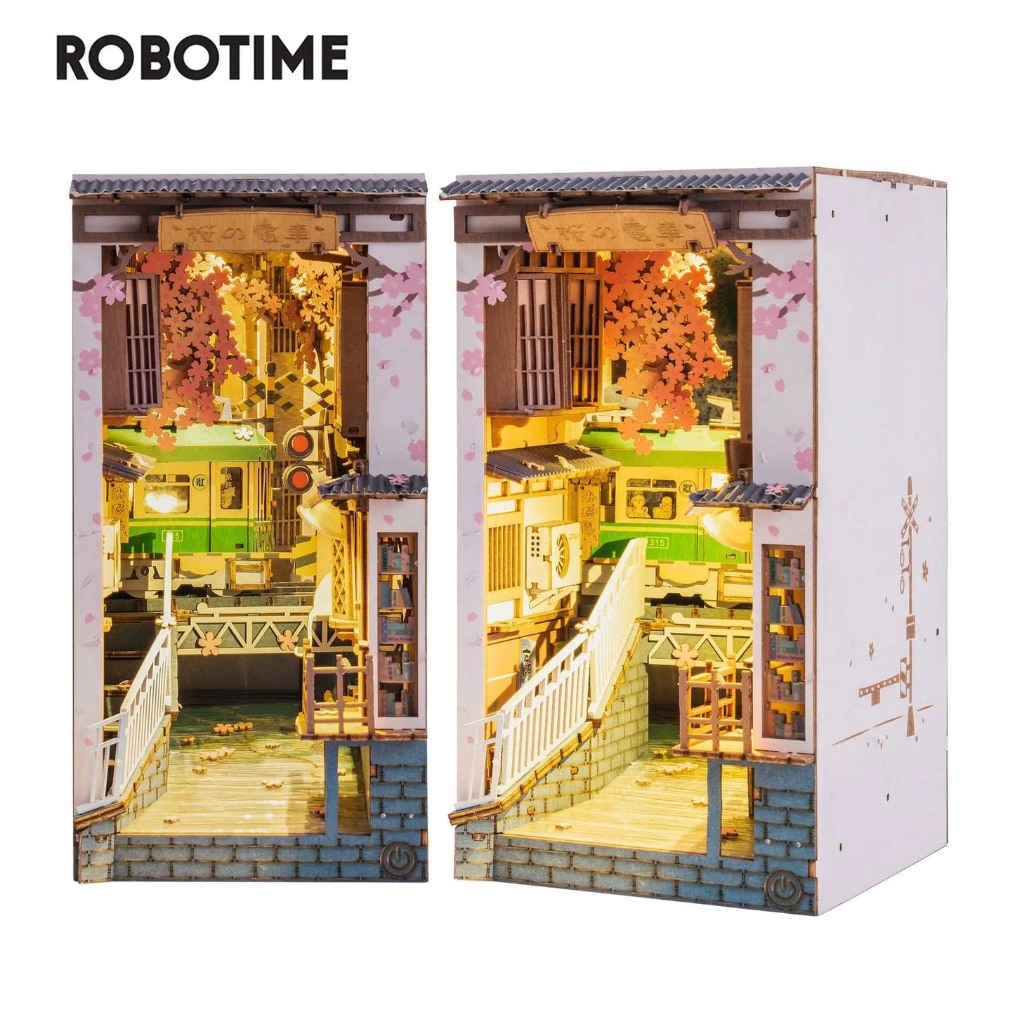 SERRE LIVRE - BOOK NOOK - SAKURA DENSYA - CULTURE MAQUETTE - EXPERT MAQUETTE BOIS et METAL - DIY - ROBOTIME