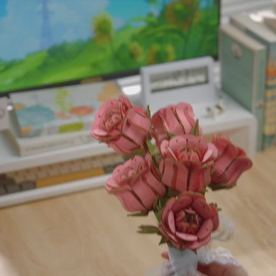 La ROSE couleur ROSE - CULTURE MAQUETTE - EXPERT MAQUETTE BOIS et METAL - DIY - ROBOTIME