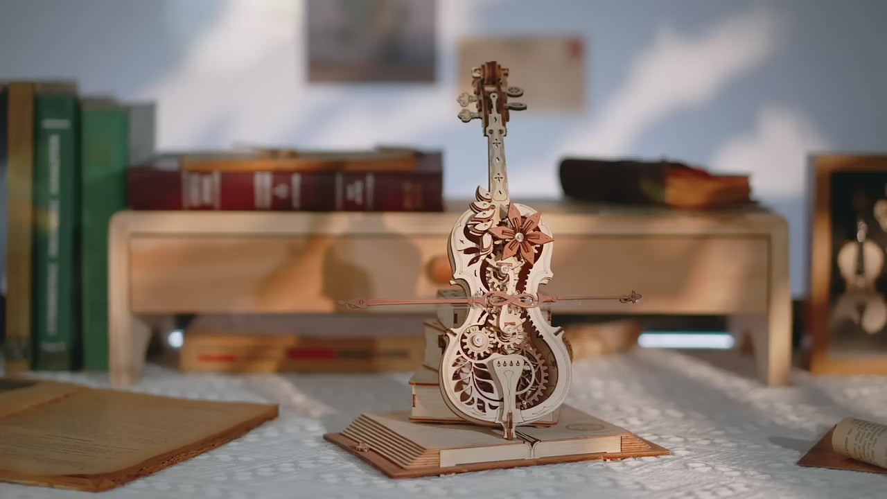 LE VIOLONCELLE -  CULTURE MAQUETTE - EXPERT MAQUETTE BOIS et METAL - DIY - ROBOTIME