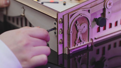 FLIPPER FONCTIONNEL - PINBALL --  CULTURE MAQUETTE - EXPERT MAQUETTE BOIS et METAL - DIY - ROBOTIME